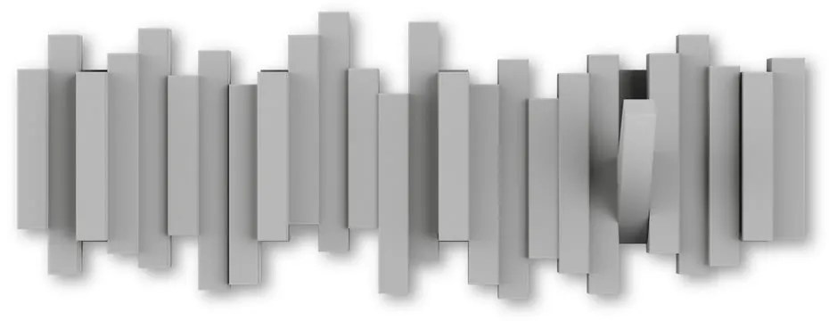 Sivý plastový nástenný vešiak Sticks - Umbra