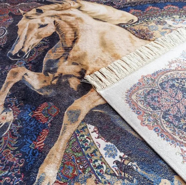 Koberec Exkluzívny Qum Silk 04 modrý