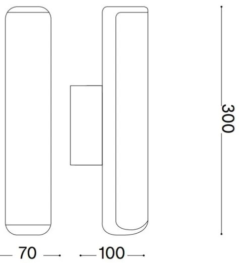 Ideal Lux - LED Vonkajšie nás. svietidlo ETERE LED/9,5W/230V 4000K IP44 hnedá