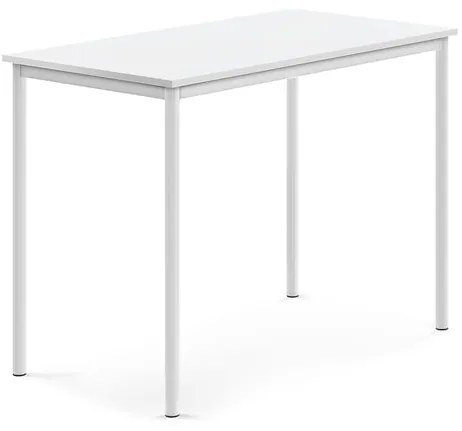 Stôl BORÅS, 1200x700x900 mm, laminát - biela, biela