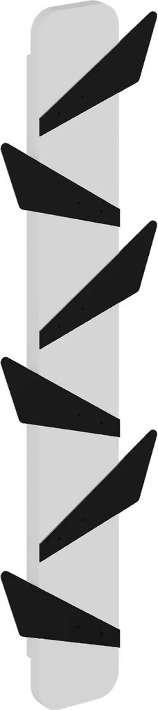 Predsieňový vešiak Houseland ALESTA bielo-čierny