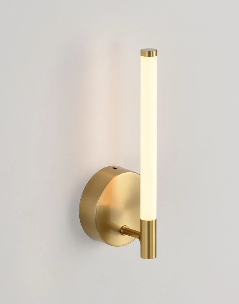 Moderné nástenné LED svietidlo CLODE zlaté 26 cm