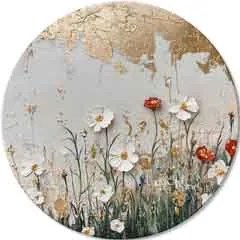 Okrúhle obrazy s akrylom Odlesky slnka