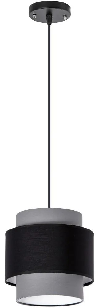 Luster na lanku 1xE27/60W/230V šedá