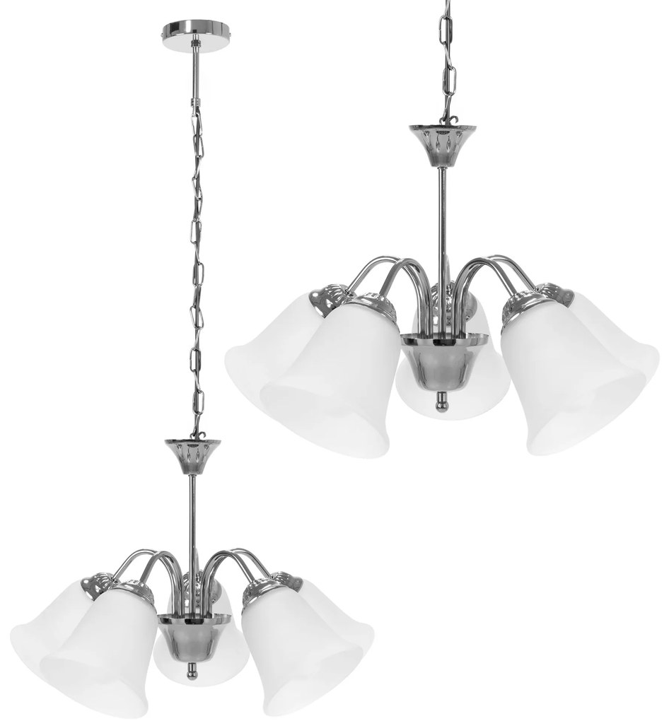 Toolight - závesné svietidlo Vintage APP960-5CP, chrómová, OSW-04037