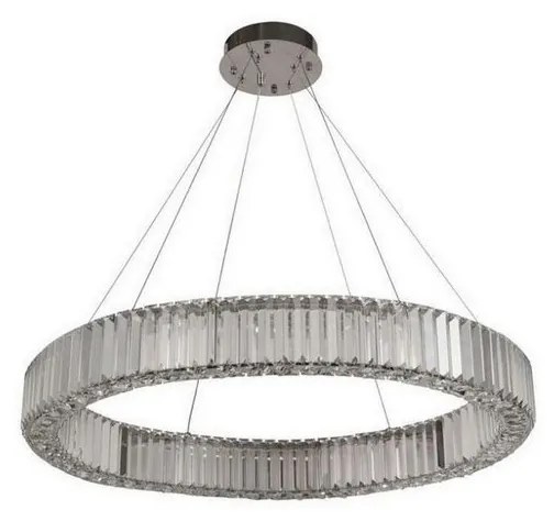 LED Stmievateľný luster na lanku LED/50W/230V 3000-6500K chróm + diaľkové ovládanie