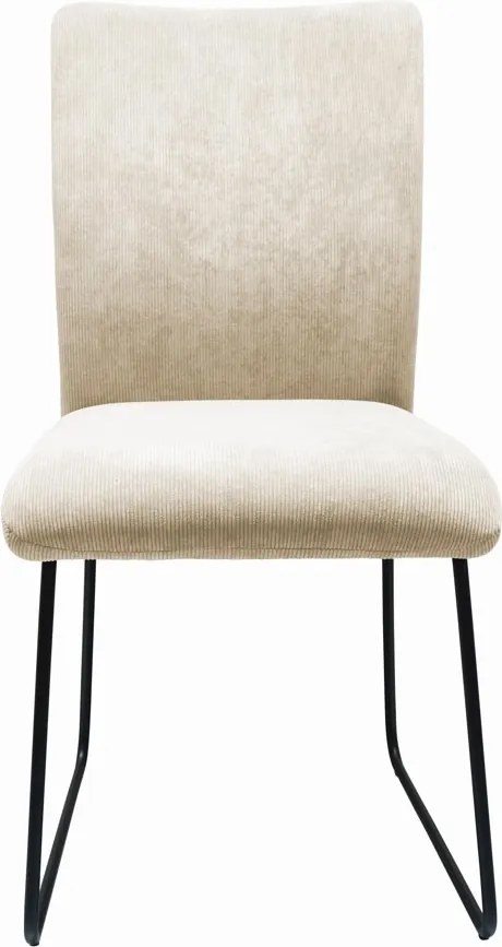Jedálenská stolička Sephia, svetlobéžová štruktúrovaná látka