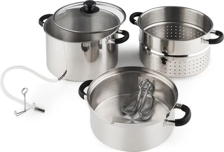 Klarstein Applebee, parný odšťavovač, odšťavovací hrniec, elektrický, 1500 W, Ø 25 cm, 8 l, nehrdzavejúca oceľ