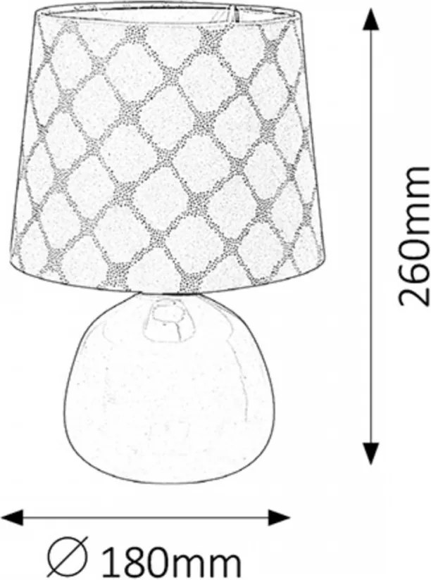 Rabalux 4384 ELLIE stolové svietidlo 1xE14 ružové