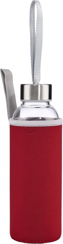 SMOOTHIE Fľaša s pouzdrom 500 ml - červená