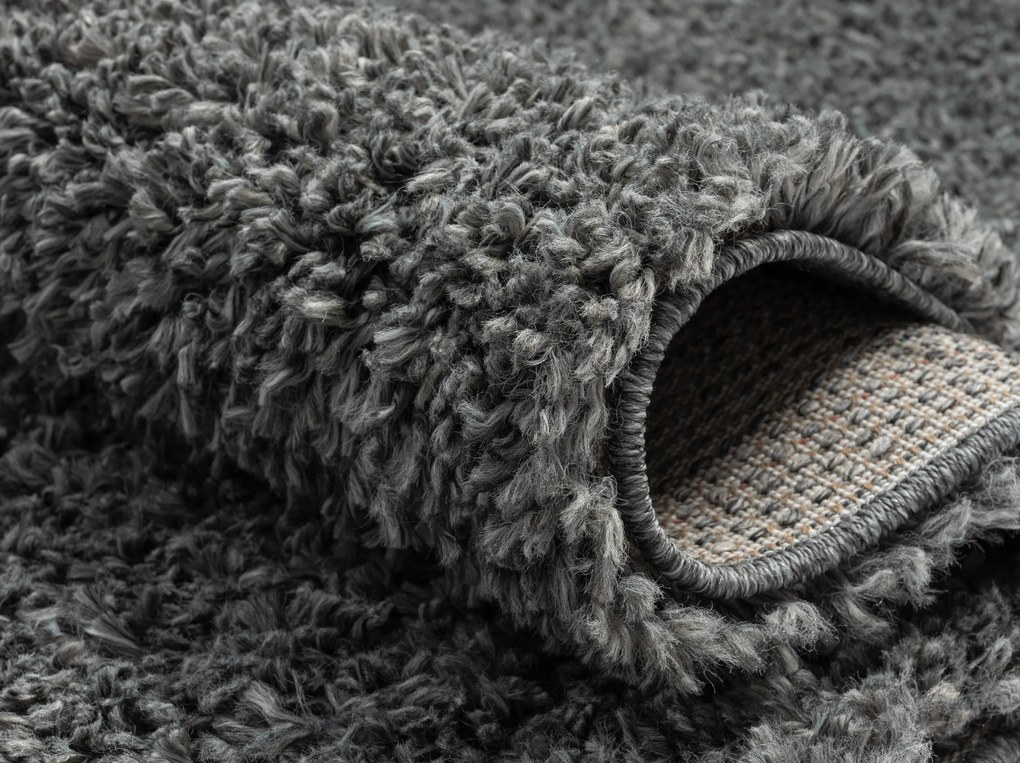 Kusový koberec My Shaggy grau, 200x290, šedá, chodba / predsieň, My Flair