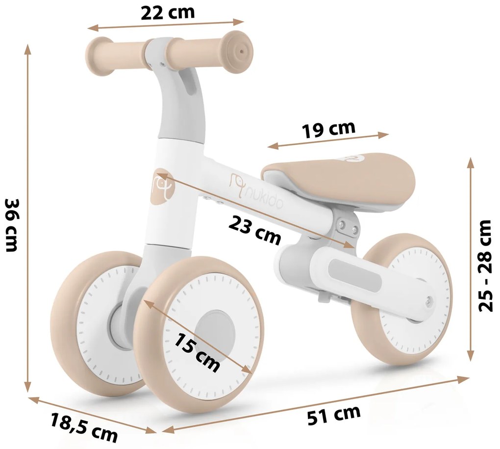 Detský bežecký bicykel Nukido NK-603