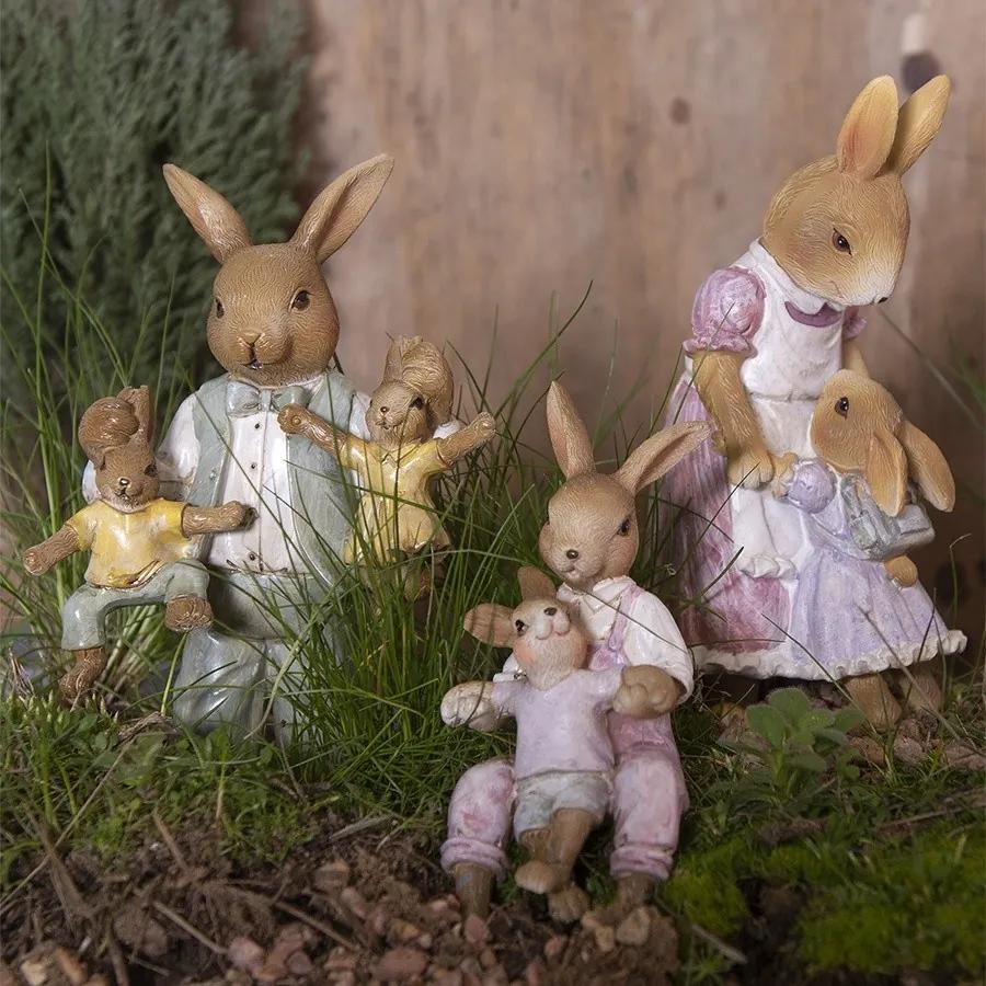 Veľkonočné dekorácie králikov - 6 * 6 * 15 cm