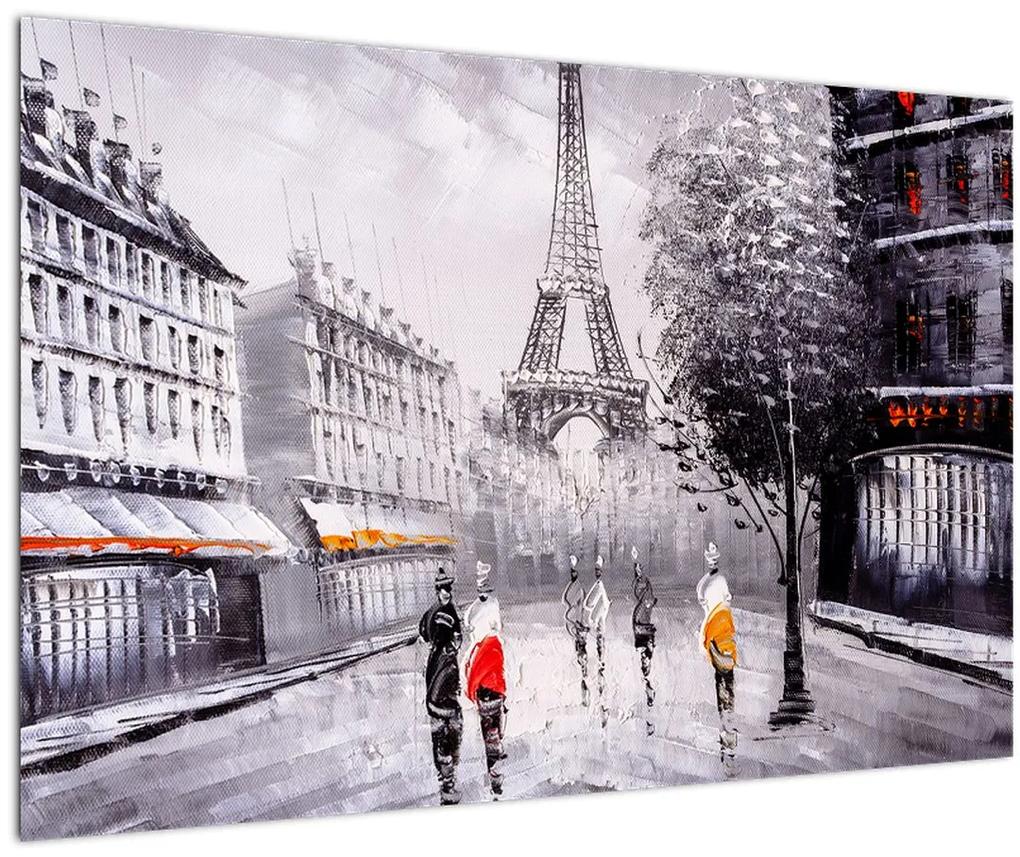 Obraz - Olejomaľba, Paríž (90x60 cm)