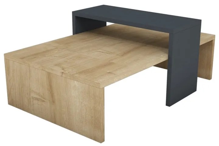 Konferenčný stolík Glow dub safírový/antracit