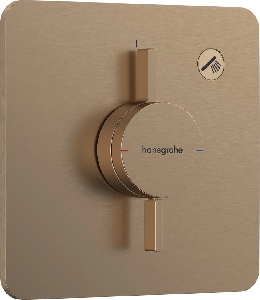 Hansgrohe DuoTurn Q, batéria pod omietku pre 1 spotrebič, kartáčovaný bronz, HAN-75614140