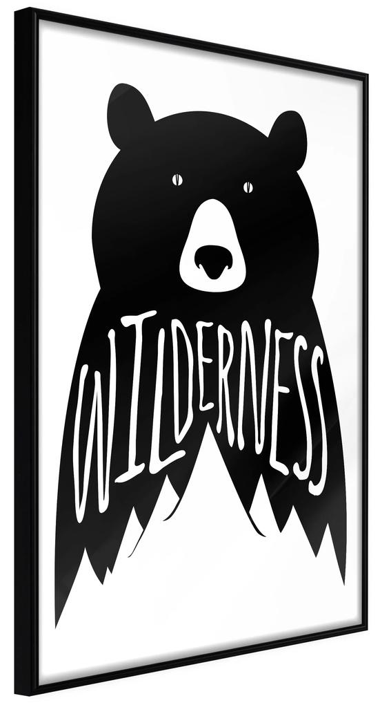 Artgeist Plagát - Wilderness [Poster] Veľkosť: 30x45, Verzia: Čierny rám s passe-partout