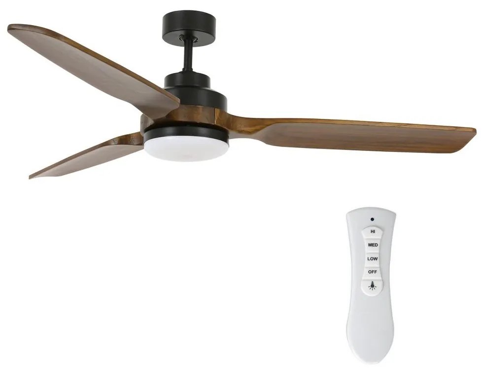 Lucci air 213054 - LED Stropný ventilátor SHOALHAVEN GX53/17W/230V paulovnia +DO FAN00142