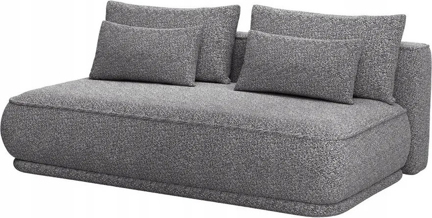 Pohovka trojsedačka Lesanna (sivá čierna)