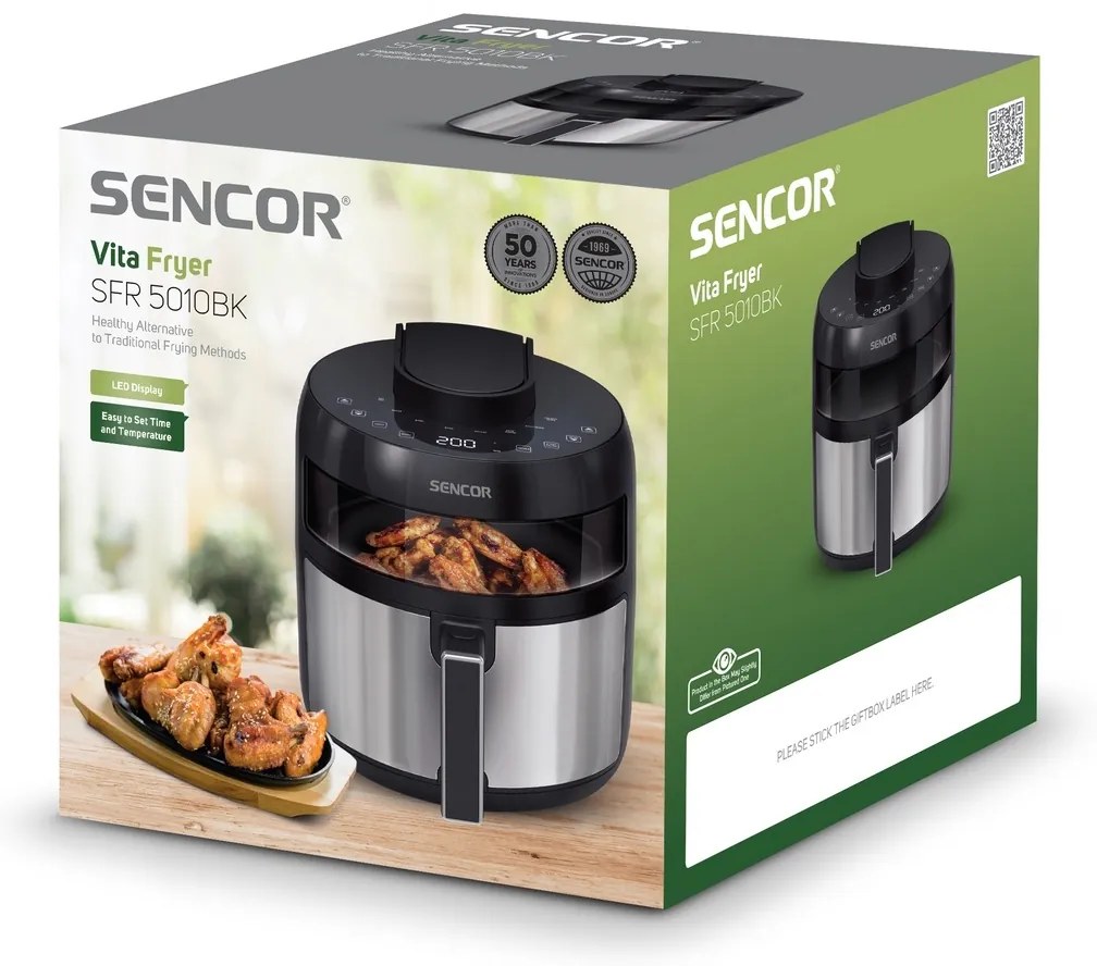 Sencor SFR 5010BK horúci vzduchový fritéza