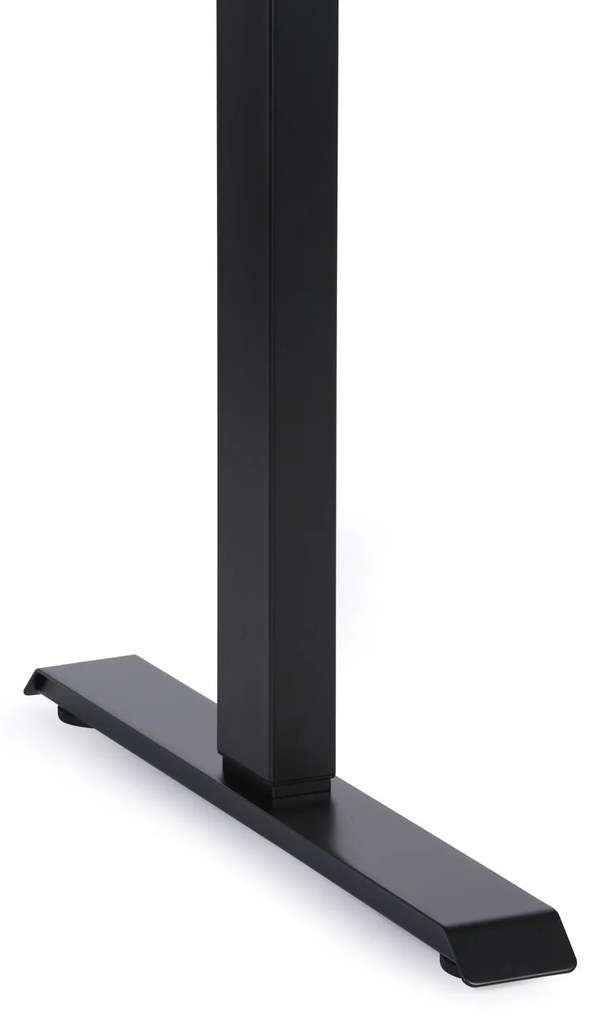 Výškovo nastaviteľný pracovný stôl do dielne, 2 motory, 1200 x 800 x 760-1230 mm, čierna podnož