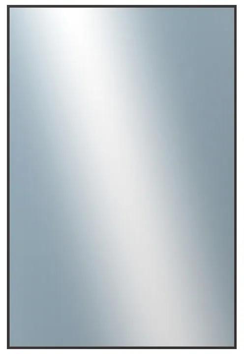 DANTIK - Zrkadlo v rámu, rozmer s rámom 80x160 cm z lišty Hliník čierna (7022021)