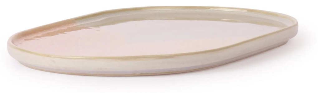 HK living Oválna servírovací tanier 80's Pink Nude