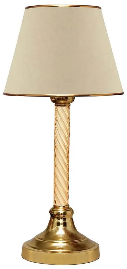 Stolná lampa AYD 1xE27/40W/230V béžová/zlatá