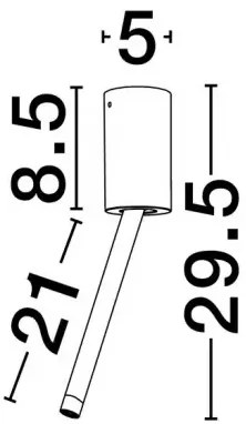 LED biele designové stropné svietidlo Ornos 30