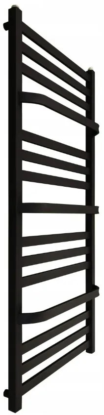 Regnis LOX DUO, vykurovacie teleso 530x1800mm, 765W, čierna matná, LOXDUO1810/540/D50/BLACK