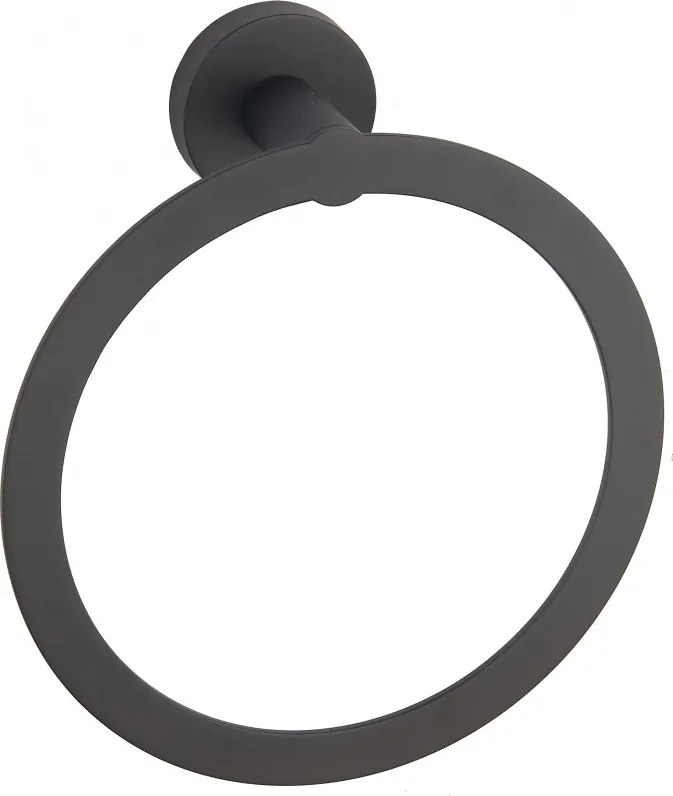 Mexen Tiber, držiak na uteráky Ring, čierna, 7050532-70