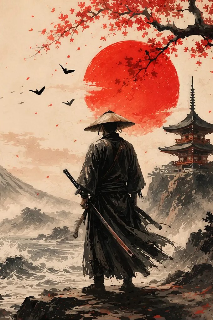 RONIN - Metalický obraz 70x50cm