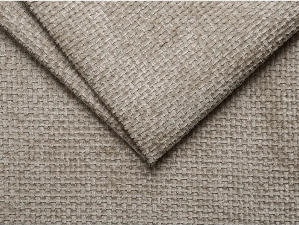 Béžová čalúnená dvojlôžková posteľ bez čela 180x200 cm Whale – Micadoni