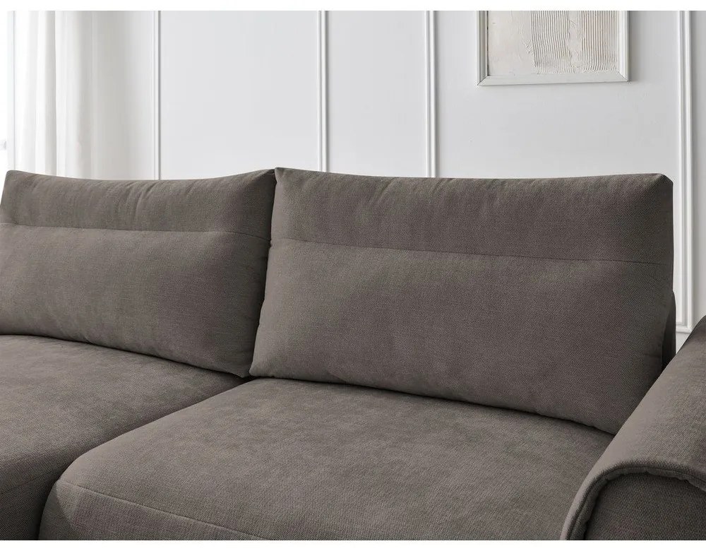 Hnedá rohová pohovka Aden – Bobochic Paris