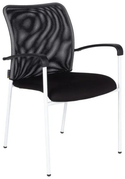OFFICE PRO Konferenčná rokovacia stolička TRITON WHITE čierna