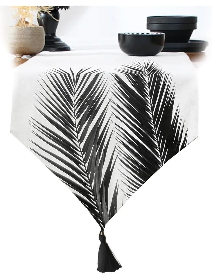Behúň na stôl 45x140 cm Black Tree – Minimalist Cushion Covers