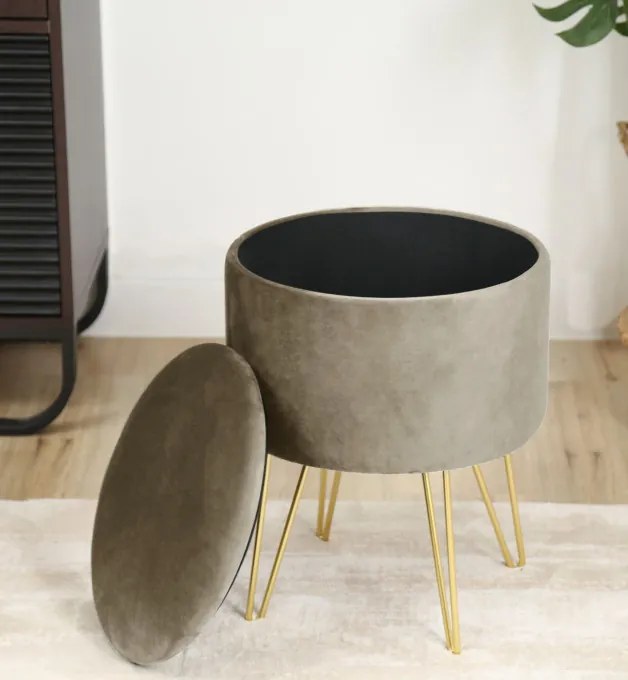 Úložná taburetka LILI béžová