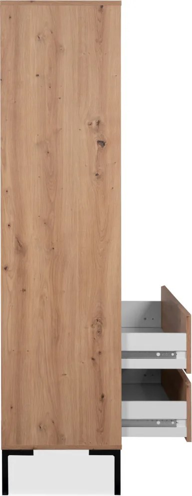 Široký regál so zásuvkami Korsika, dub artisan