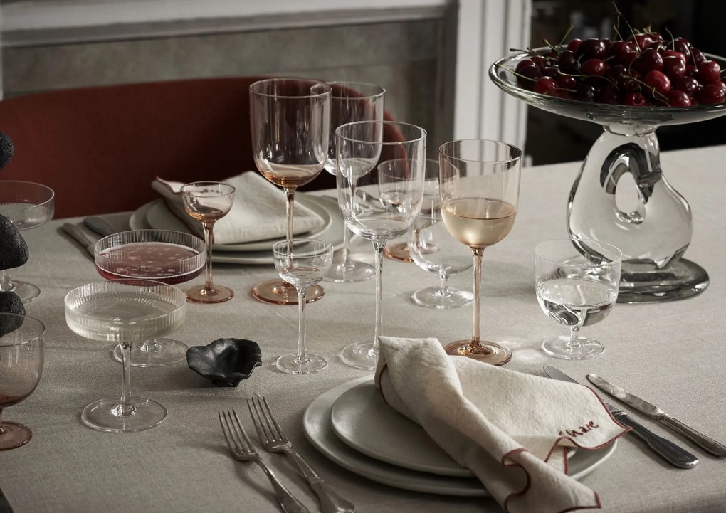 Ferm Living Pohárik na likér Host Blush 40 ml – set 4 ks