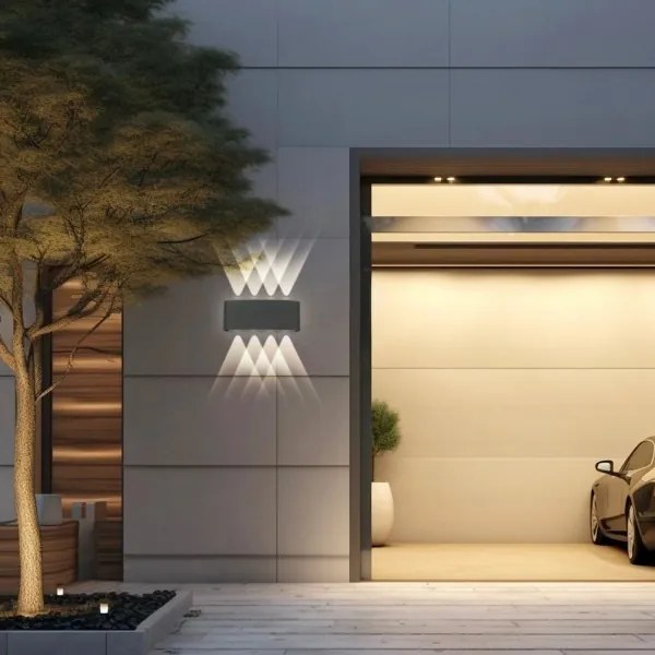 Brilagi - LED vonkajšie nástenné svietidlo FLAREBOX LED/8W/230V antracit IP65