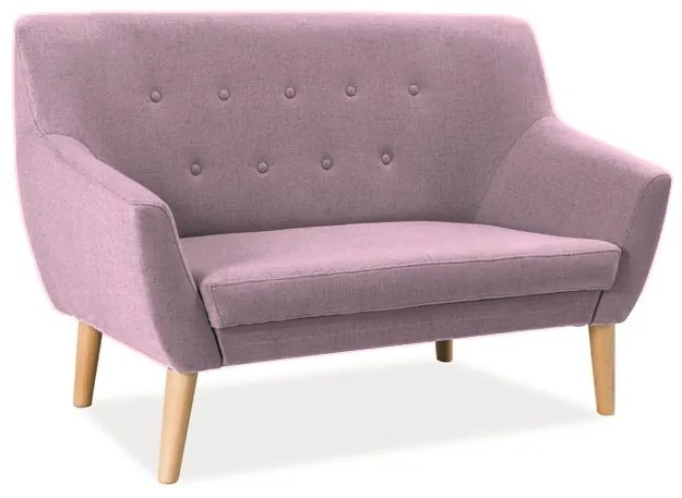 SOFA NORDIC 2 KOLOR RÓŻ TAPICERKA CABLO 12 / BUK