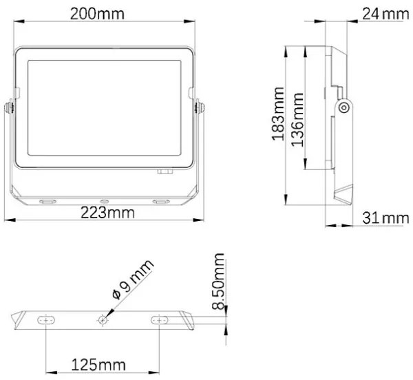 Philips - LED Vonkajší reflektor PROJECTLINE LED/50W/230V IP65 4000K