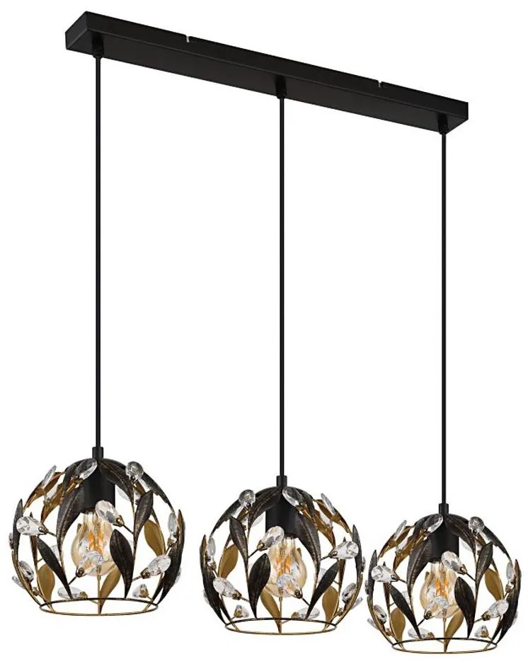 Globo 15759-3H - Závesný luster MIKA na lanku 3xE27/40W/230V