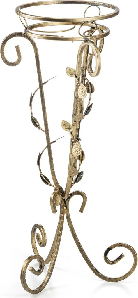 STOJAN NA KVETINÁČ QUINCY 77X35 CM ZLATÁ