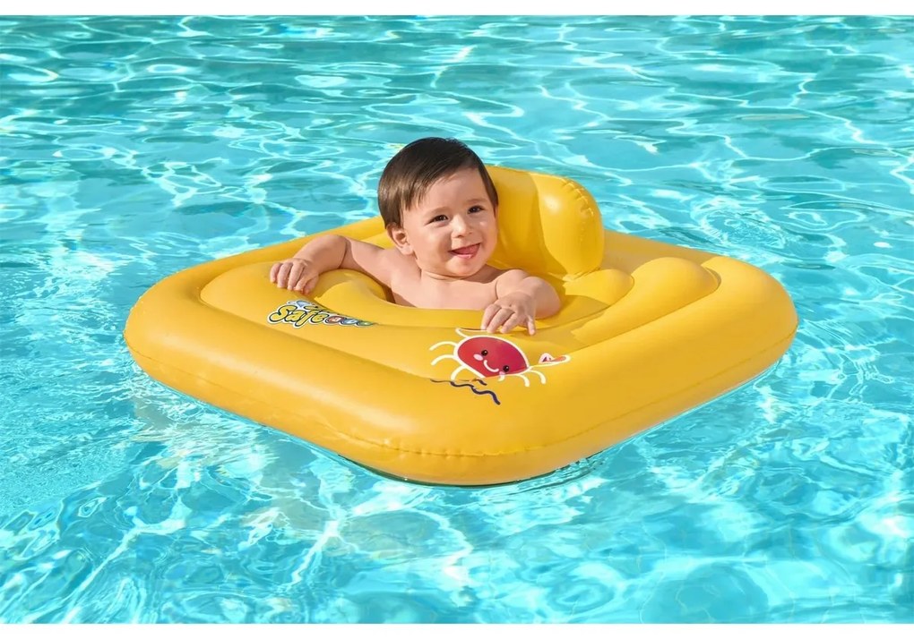 Bestway Nafukovacie baby sedátko s opierkou Step A, 76 cm x 76 cm