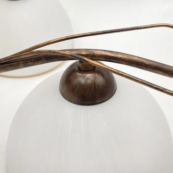 Luster na reťazi COBRA 5xE27/60W/230V bronz/patina