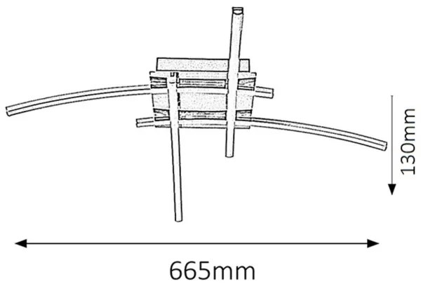 Rabalux 2503 - LED Stropné svietidlo ALEXIS 4xLED/6W