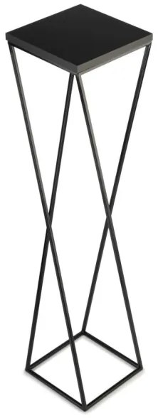 Stojan na kvety LOFT 100x24 cm čierna