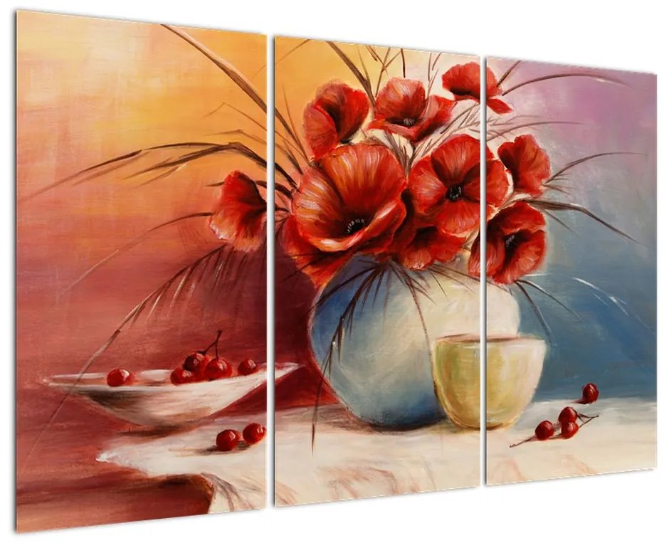 Obraz tulipánov vo váze