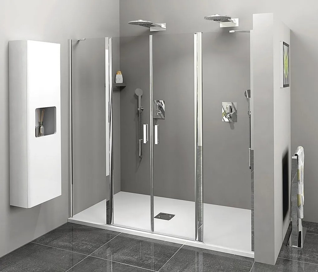 Polysan Polysan, ZOOM štvorcová sprchová zástena 700x700mm, rohový vstup, ZL4715L-02
